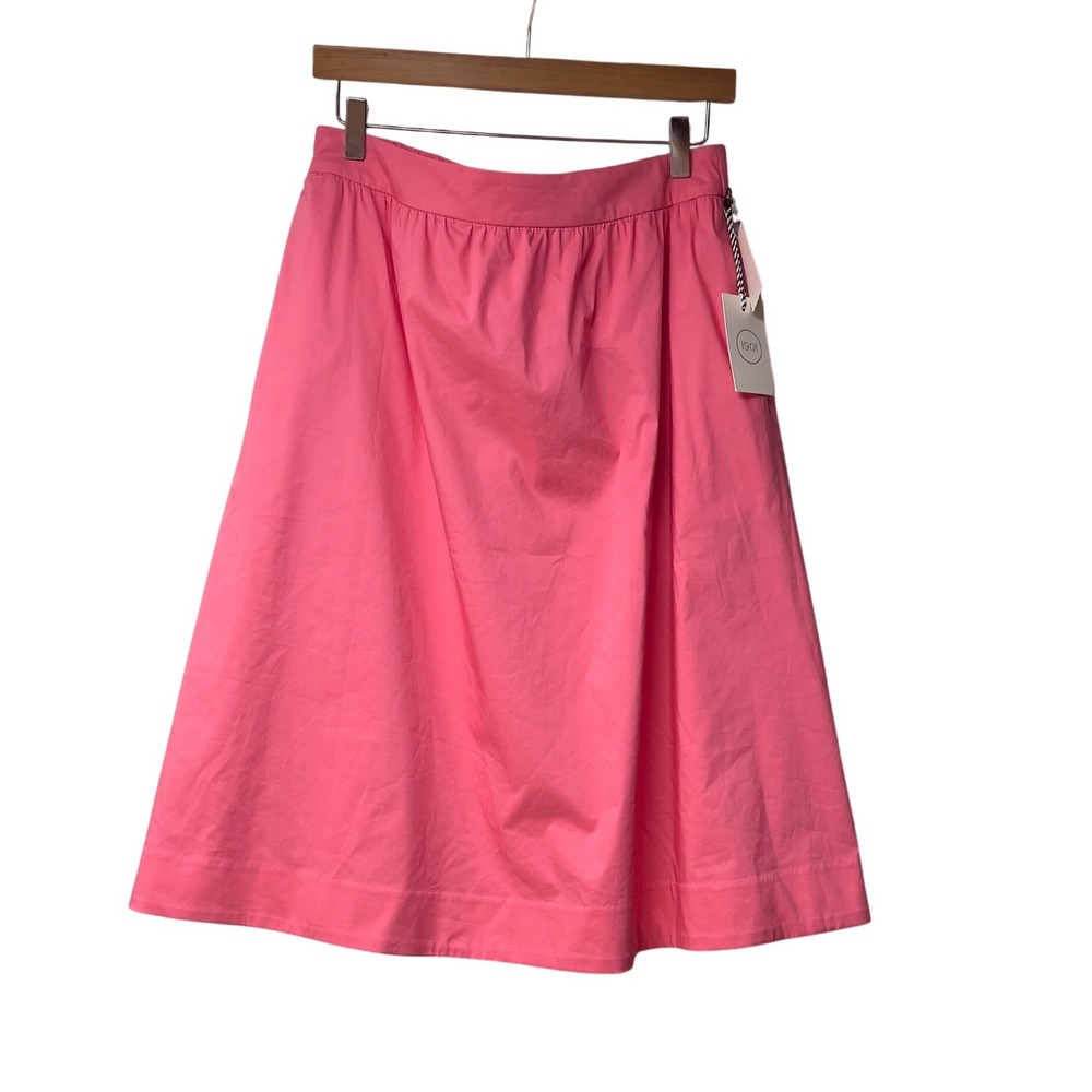1901 Nordstrom Womens Pink Lemonade Cotton Blend A-Line Skirt AS434557MI Size M